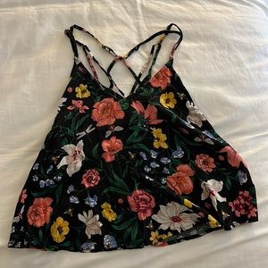 Floral Cropped Tank